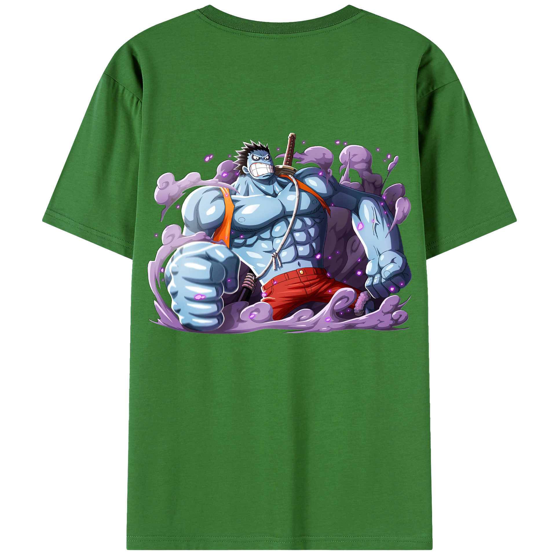 ワンピース モンキー・D・ルフィ ONE PIECE Monkey D. Luffy レディース半袖Tシャツ(バックプリント)